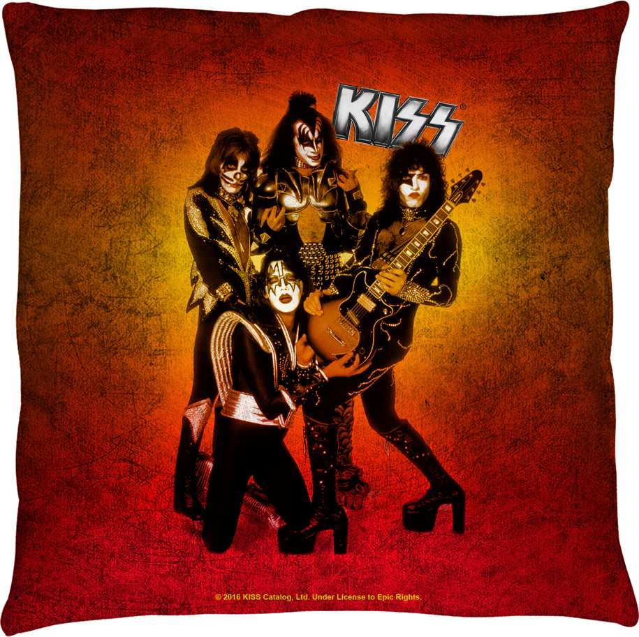 KISS Band Members Throw Pillow