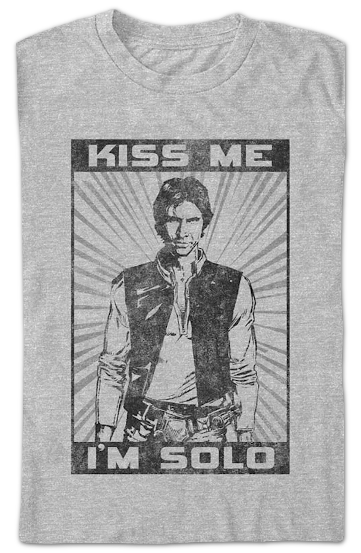Kiss Me I'm Solo Star Wars T-Shirt - Image 2