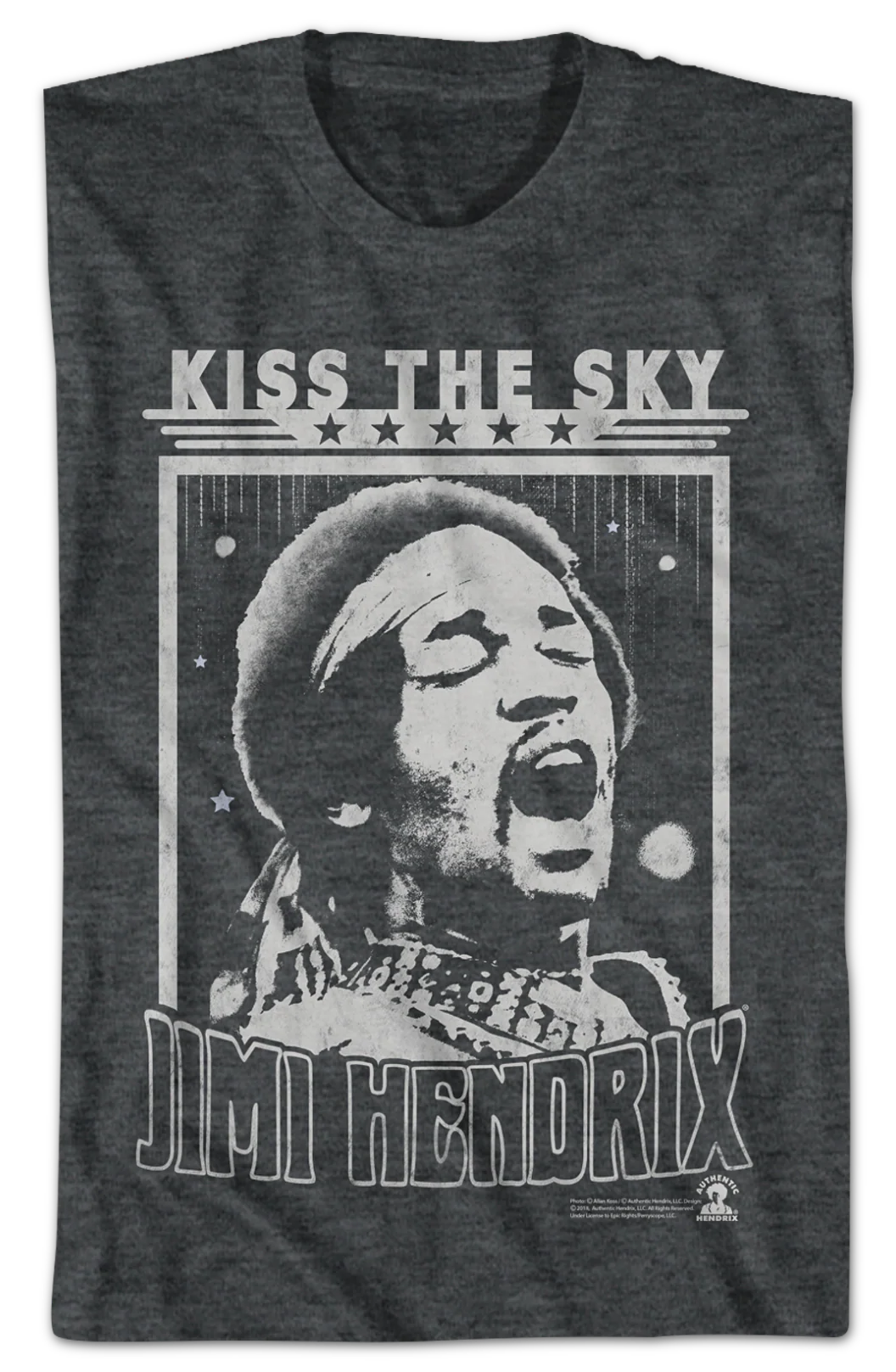 Kiss The Sky Jimi Hendrix T-Shirt - Image 2