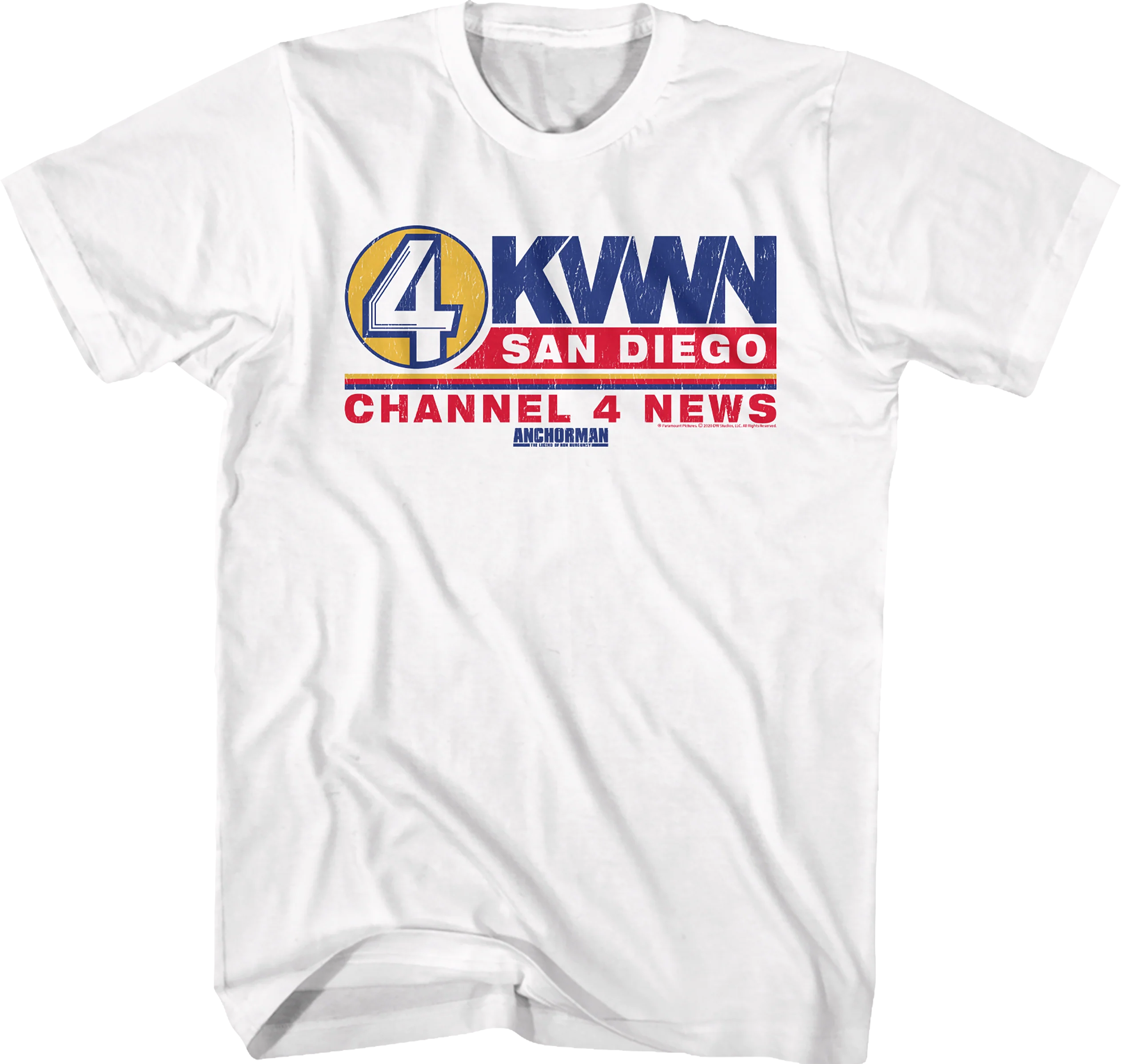 KVWN Channel 4 News Logo Anchorman T-Shirt