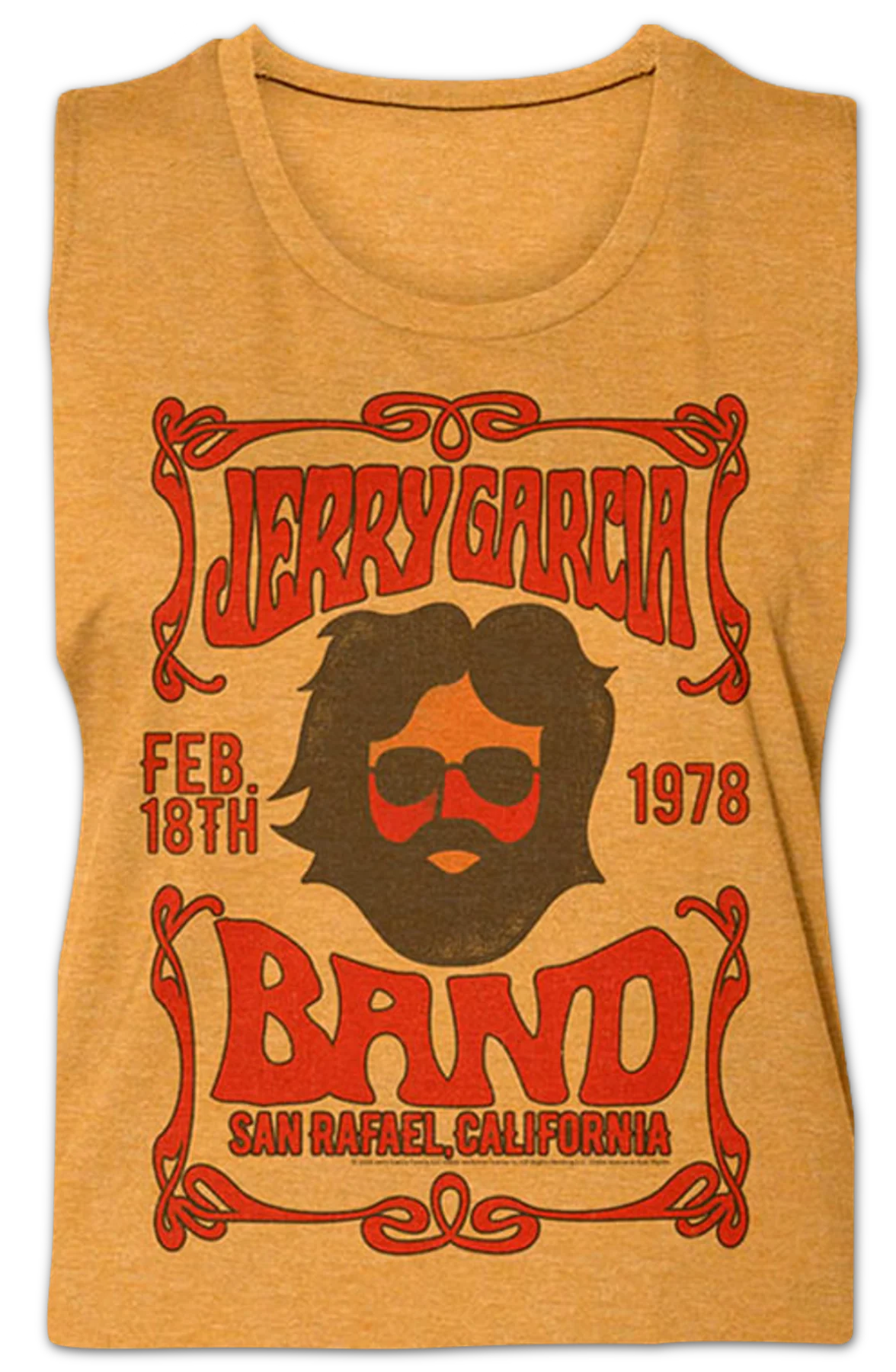 Ladies 1978 Jerry Garcia Muscle Tank Top - Image 2