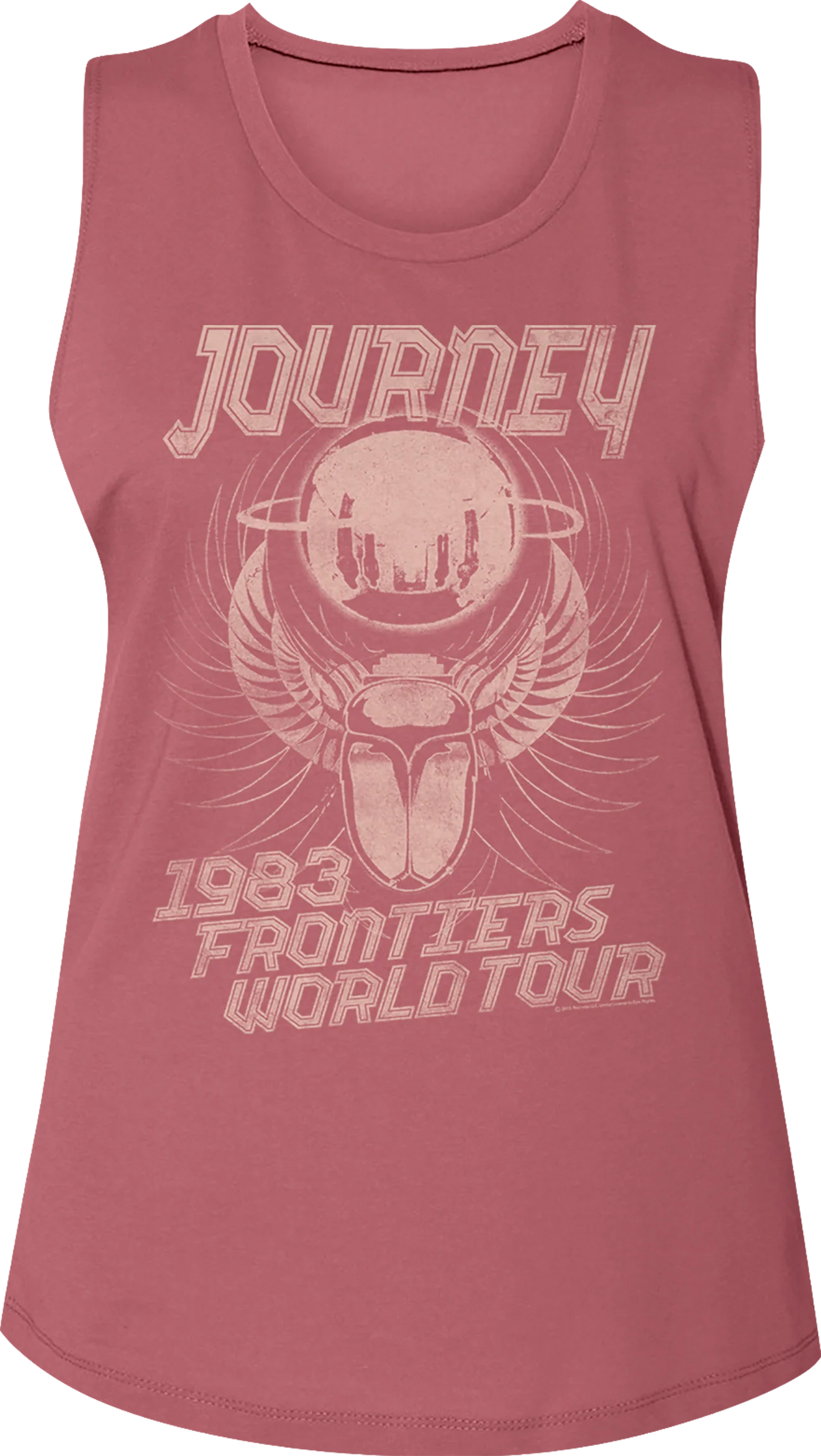 Ladies 1983 Frontiers World Tour Journey Muscle Tank Top