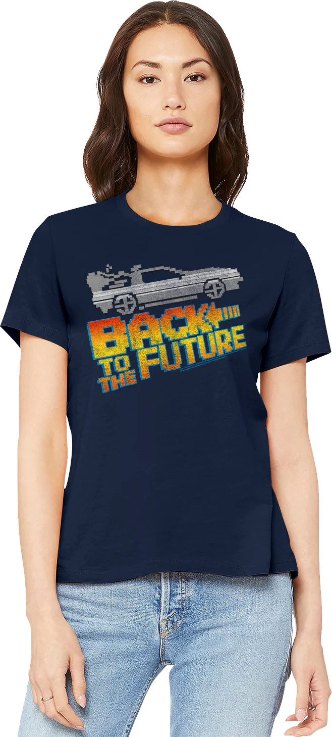 Ladies 8-Bit Back To The Future Shirt