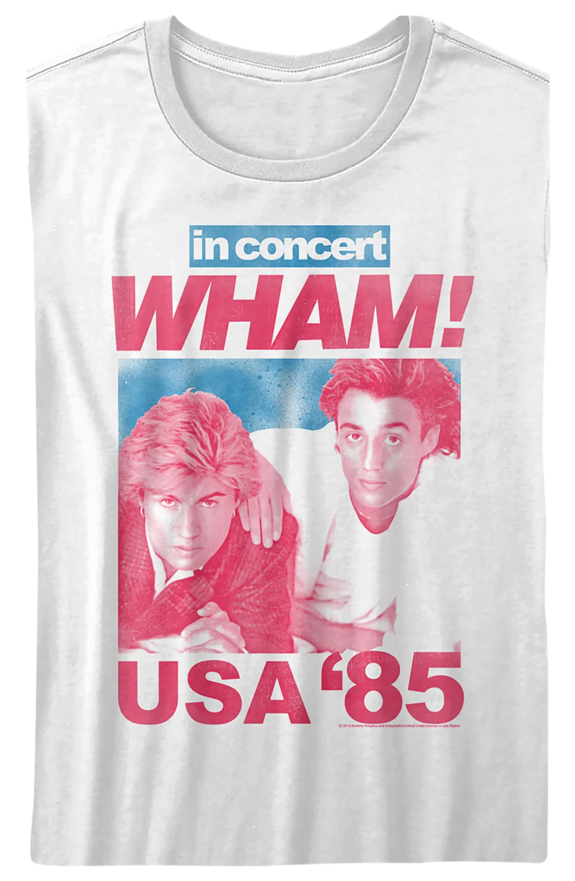 Womens '85 USA Concert Wham Shirt