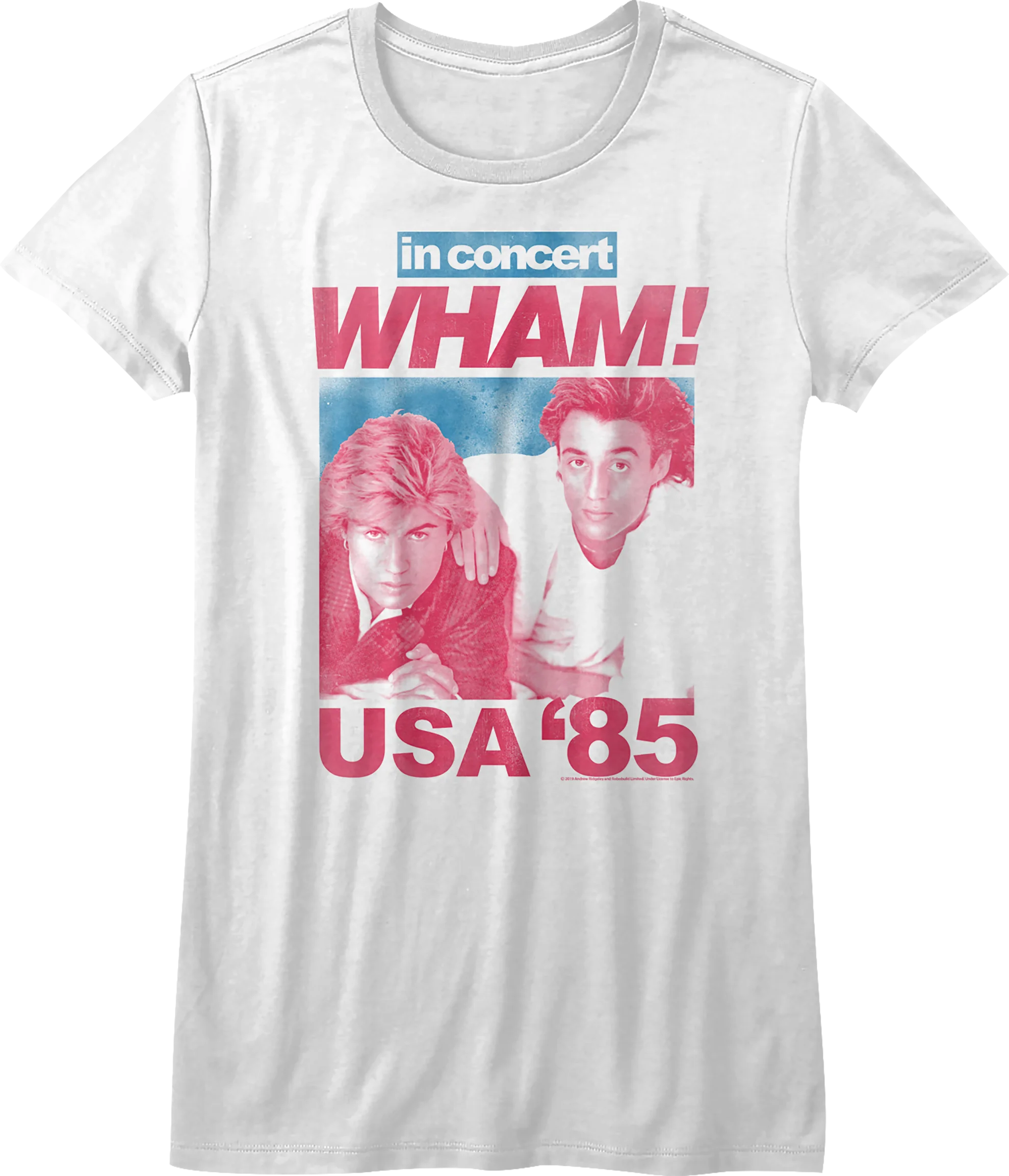 Womens '85 USA Concert Wham Shirt - Image 2