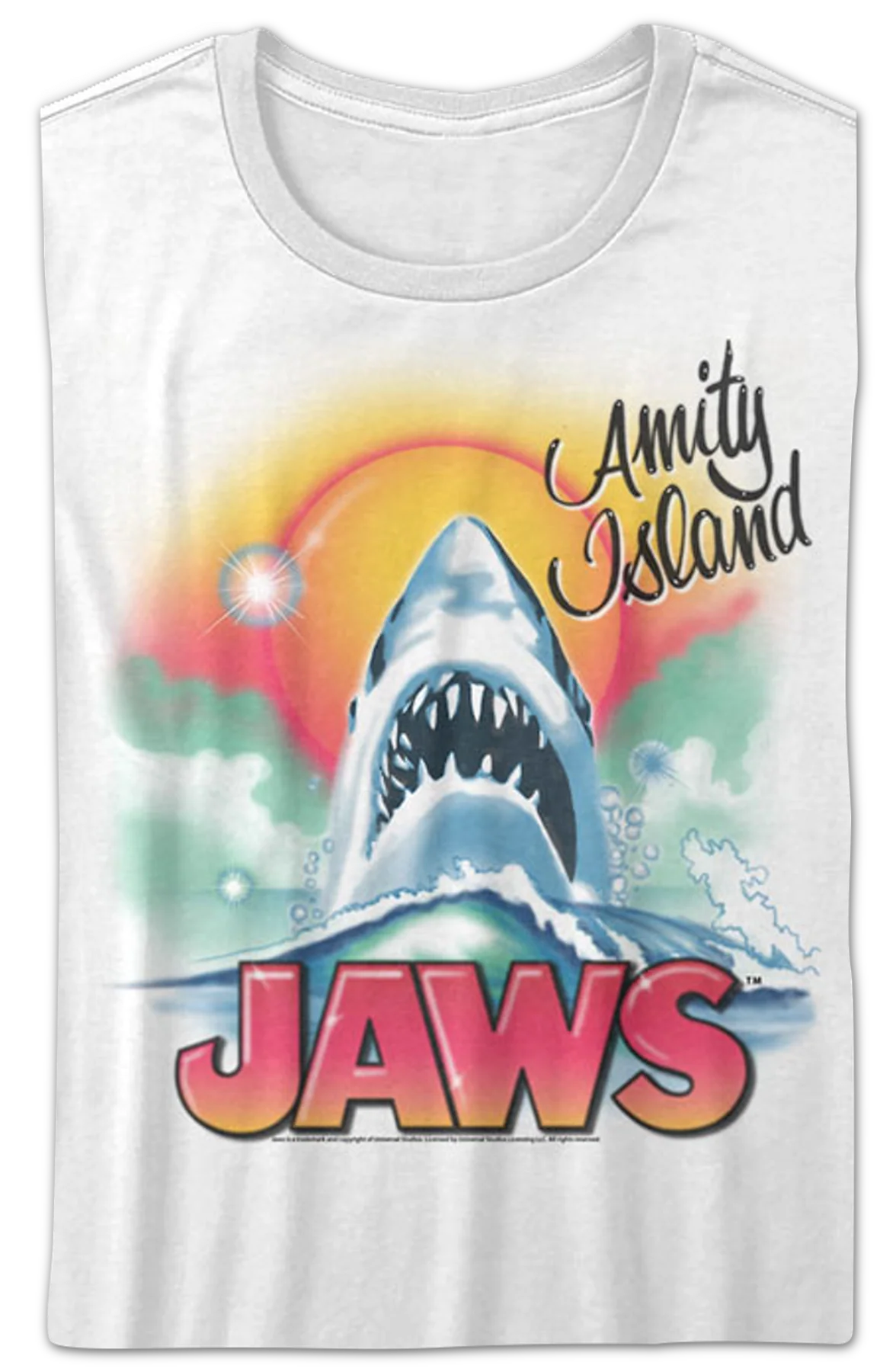 Ladies Airbrush Jaws Shirt - Image 2