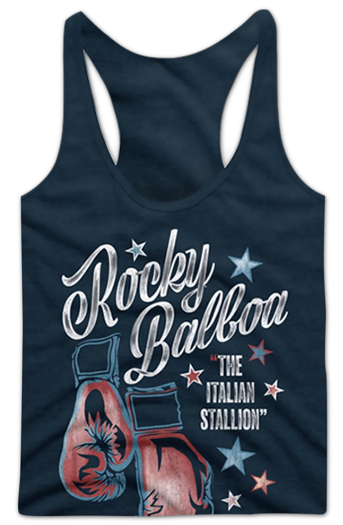 Ladies Boxing Gloves Rocky Racerback Tank Top - Image 2