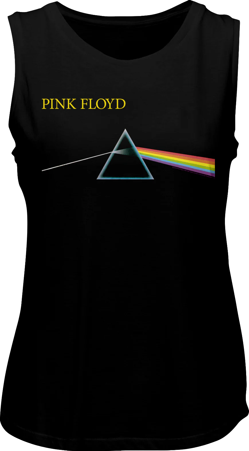 Ladies Dark Side of the Moon Pink Floyd Muscle Tank Top