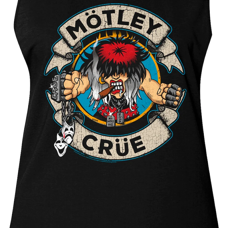Original Ladies Distressed Allister Fiend Motley Crue Muscle Tank Top - Image 2