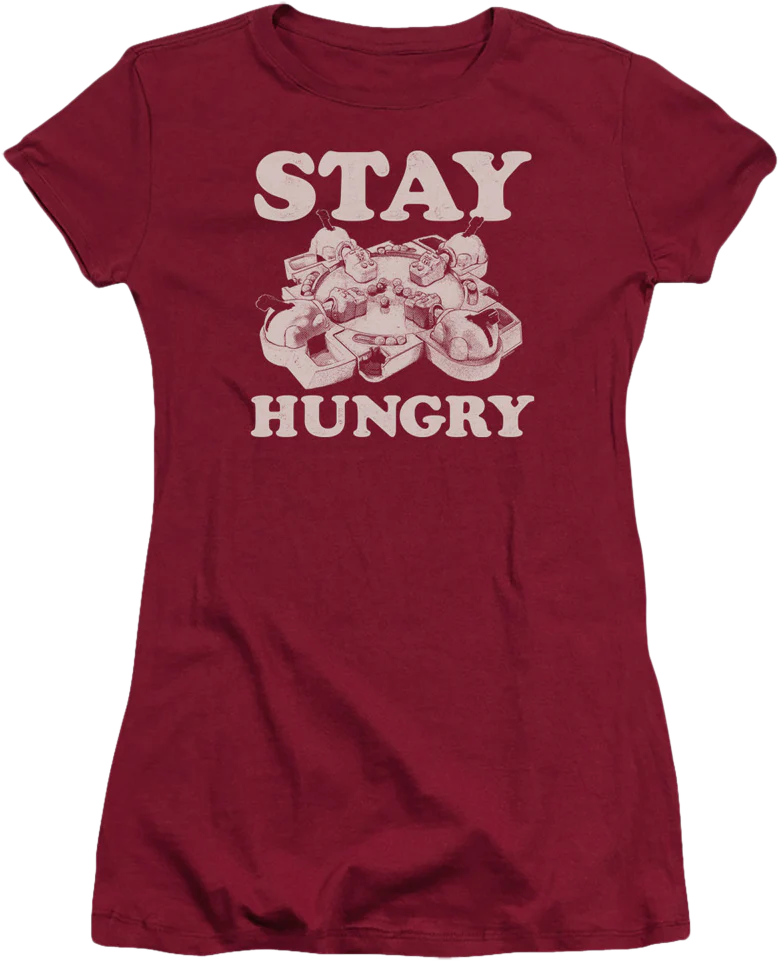 Ladies Distressed Hungry Hungry Hippos Shirt