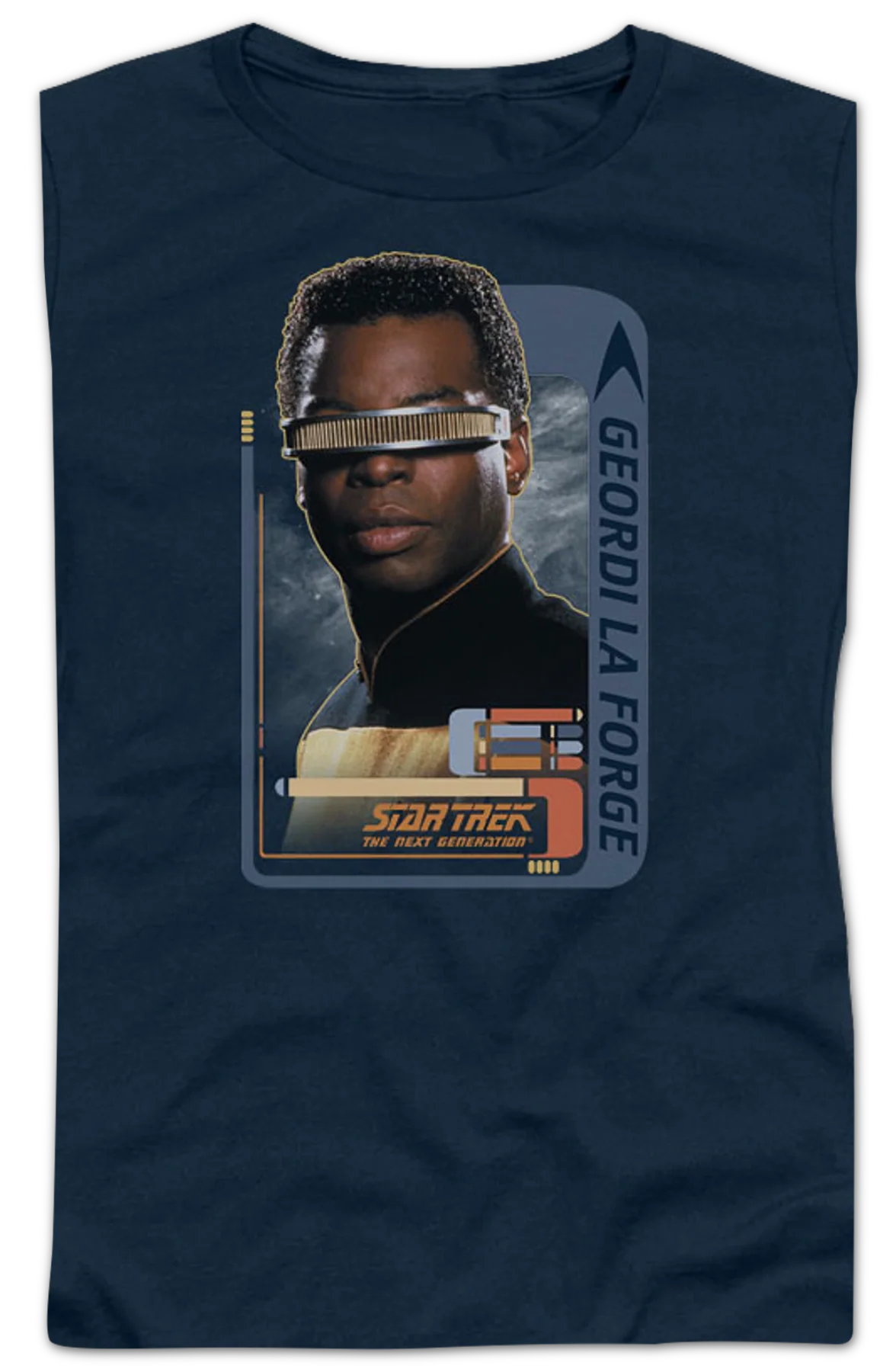 Ladies Geordi La Forge Star Trek The Next Generation Shirt - Image 2