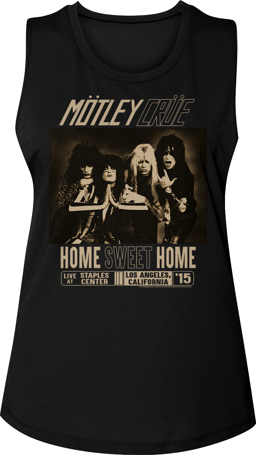 Ladies Home Sweet Home Motley Crue Muscle Tank Top