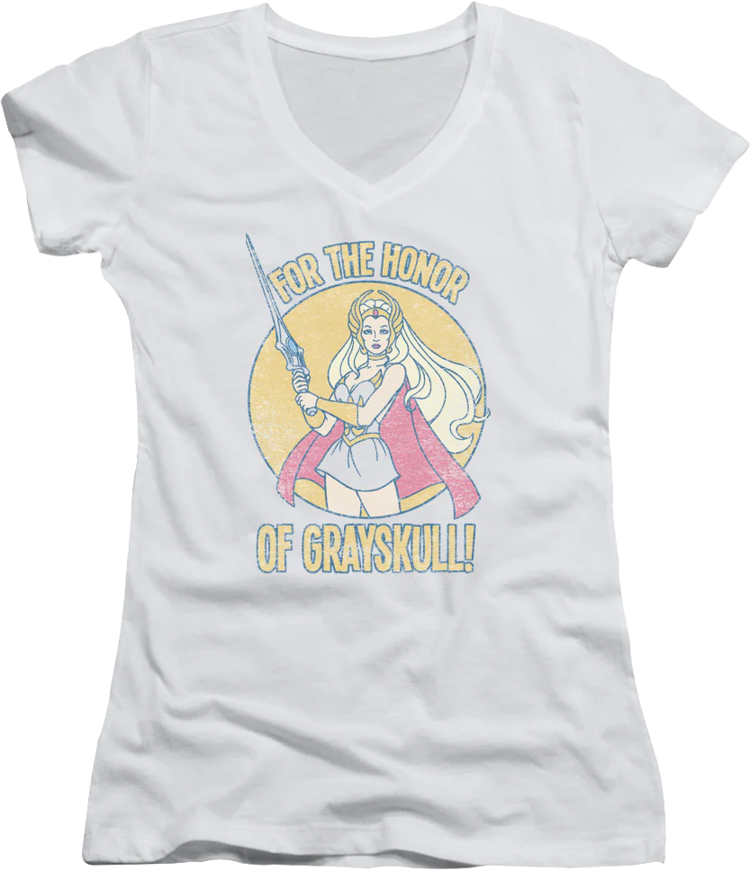 Ladies Honor of Grayskull She-Ra V-Neck Shirt