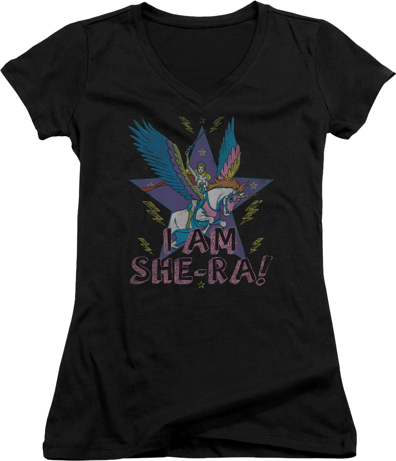 Ladies I Am She-Ra V-Neck Shirt