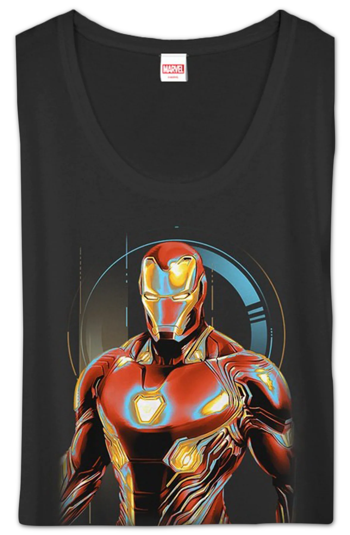 Ladies Iron Man Scoopneck Shirt - Image 2