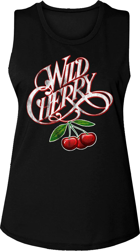 Ladies Logo Wild Cherry Muscle Tank Top