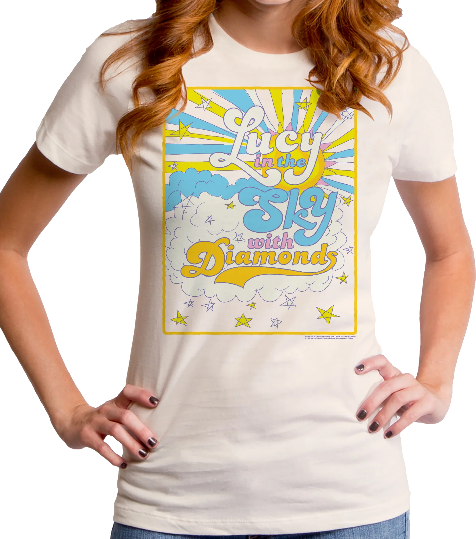 Ladies Lucy In The Sky With Diamonds Beatles Shirt