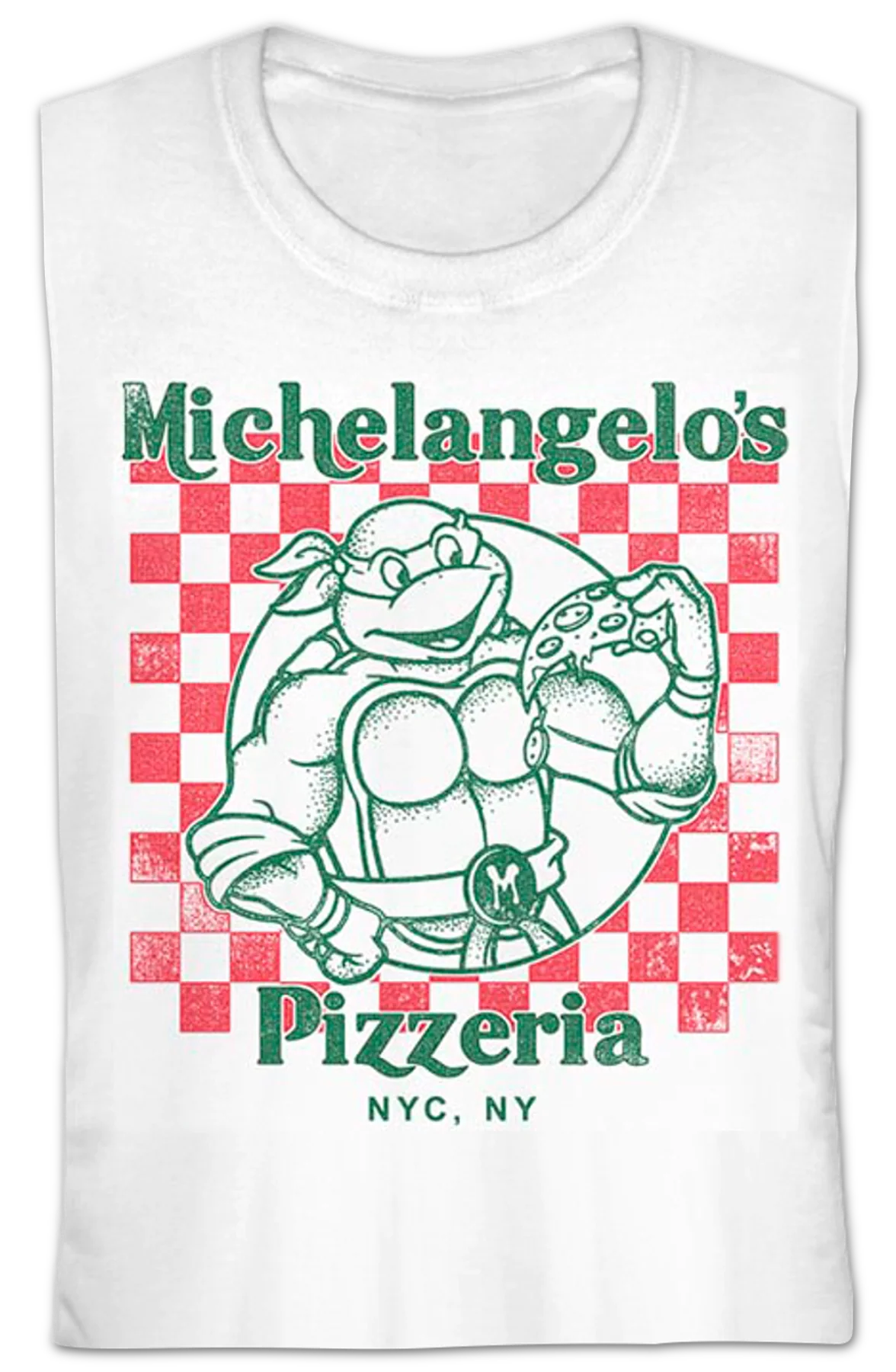 Ladies Michelangelo's Pizzeria Teenage Mutant Ninja Turtles Shirt - Image 2