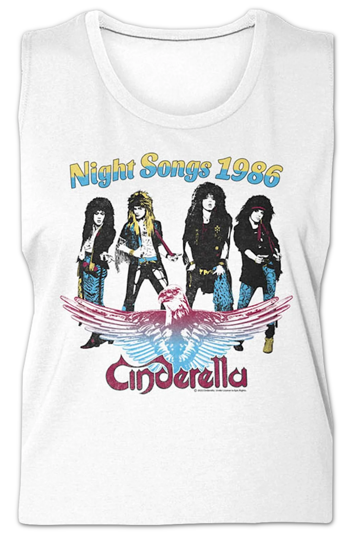 Ladies Night Songs 1986 Cinderella Muscle Tank Top - Image 2