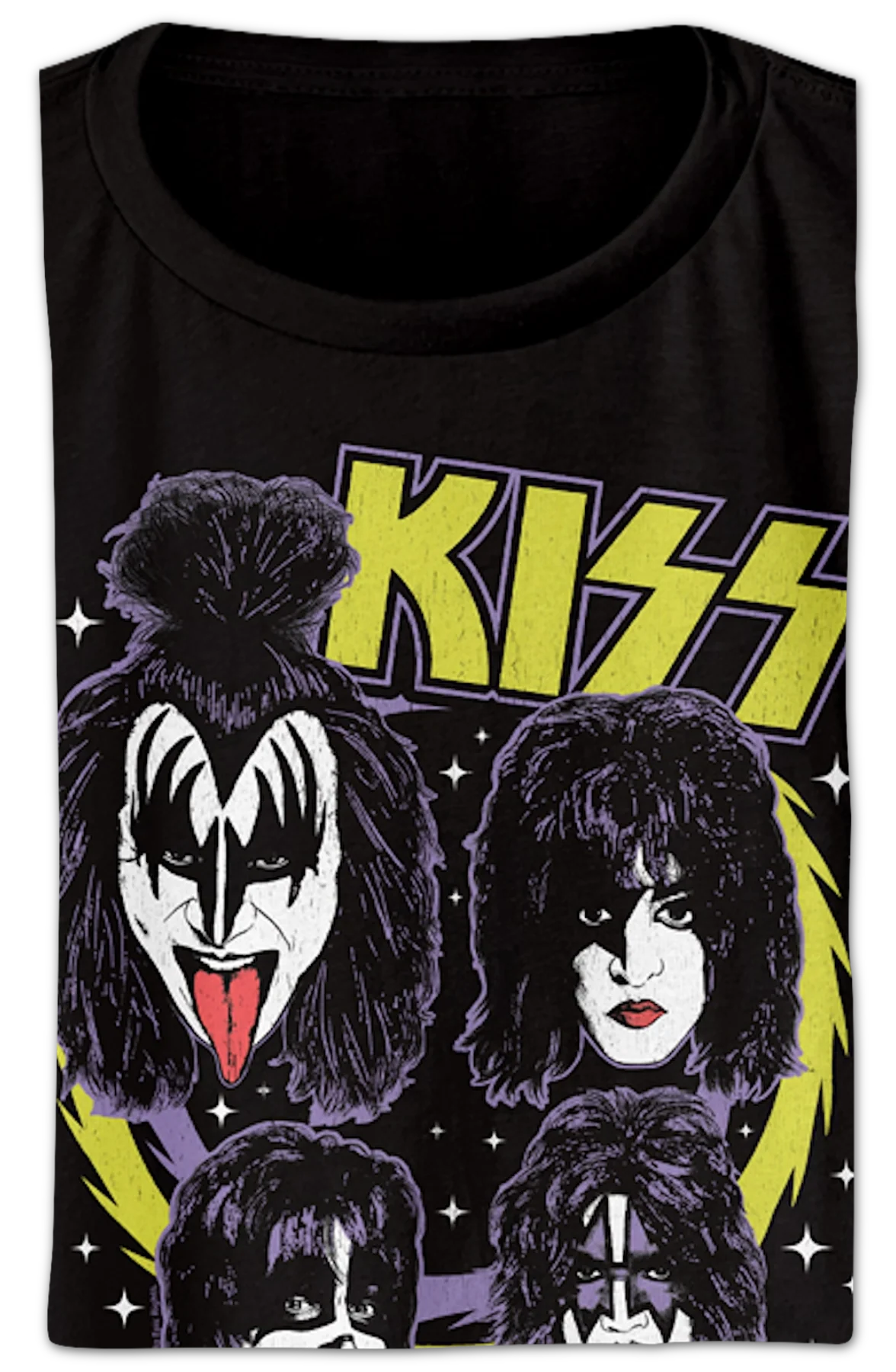 Ladies Outer Space KISS Crop Top - Image 2