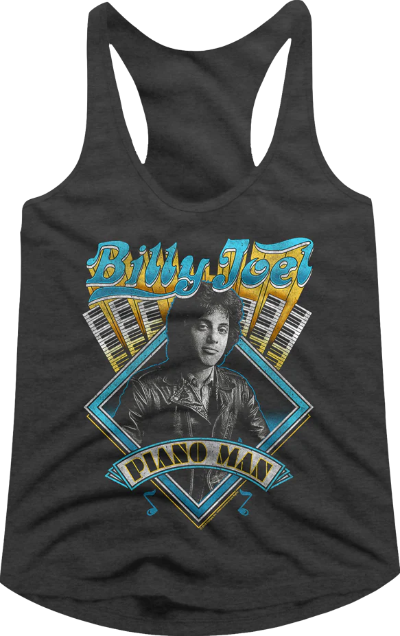 Ladies Piano Man Billy Joel Racerback Tank Top