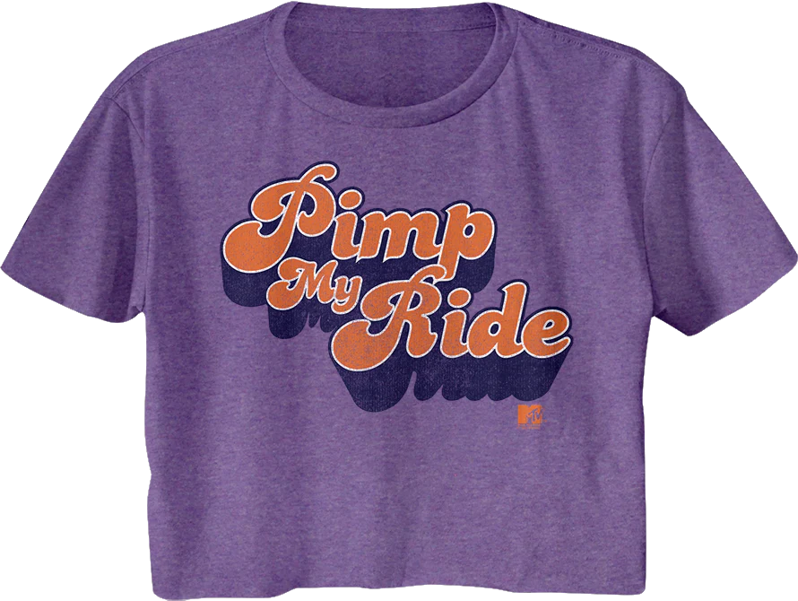 Ladies Pimp My Ride MTV Crop Top