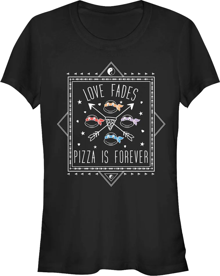 Ladies Pizza Is Forever Teenage Mutant Ninja Turtles Shirt