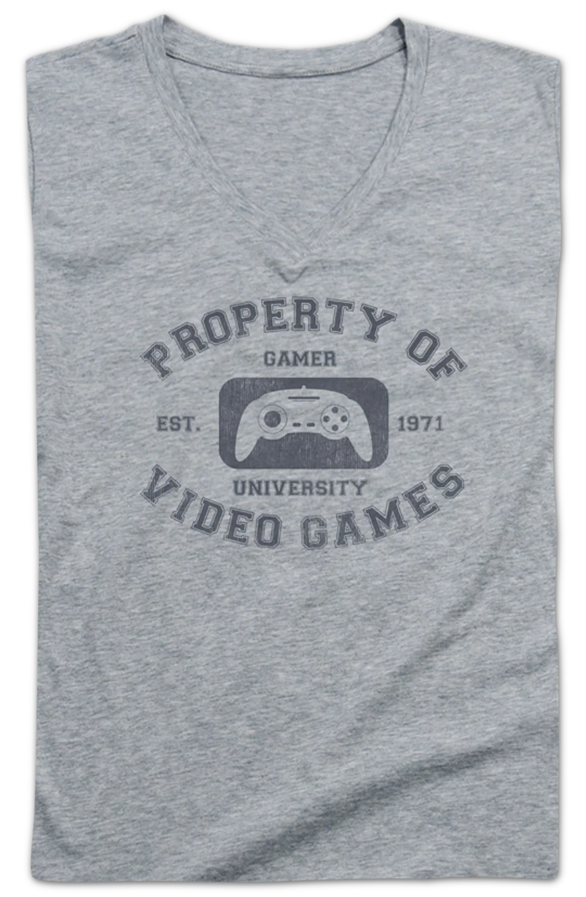 Ladies Property Of Video Games V-Neck Shirt - Image 2