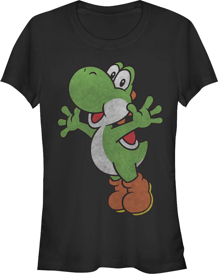Ladies Retro Yoshi Super Mario Bros. Shirt