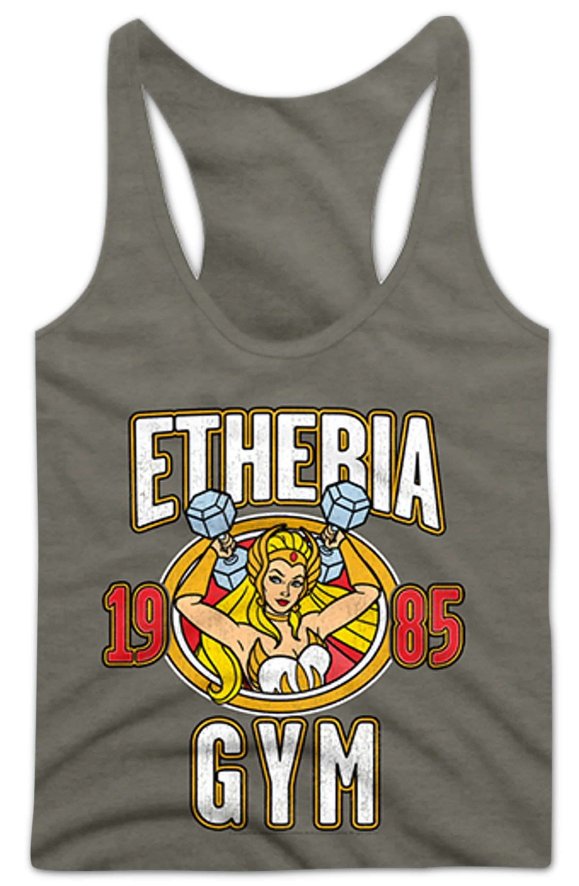 Ladies She-Ra Etheria Gym Masters of the Universe Racerback Tank Top - Image 2