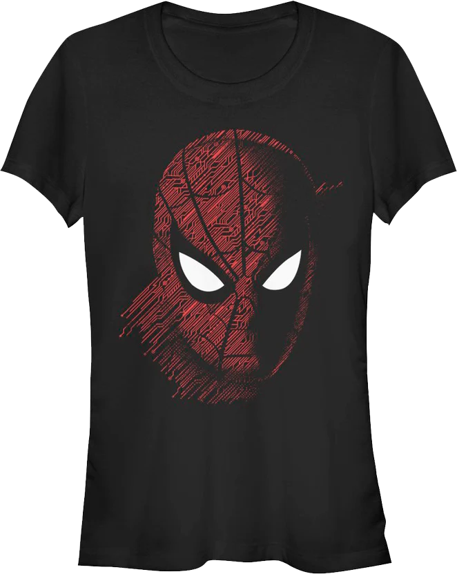Ladies Tech Portrait Spider-Man Shirt