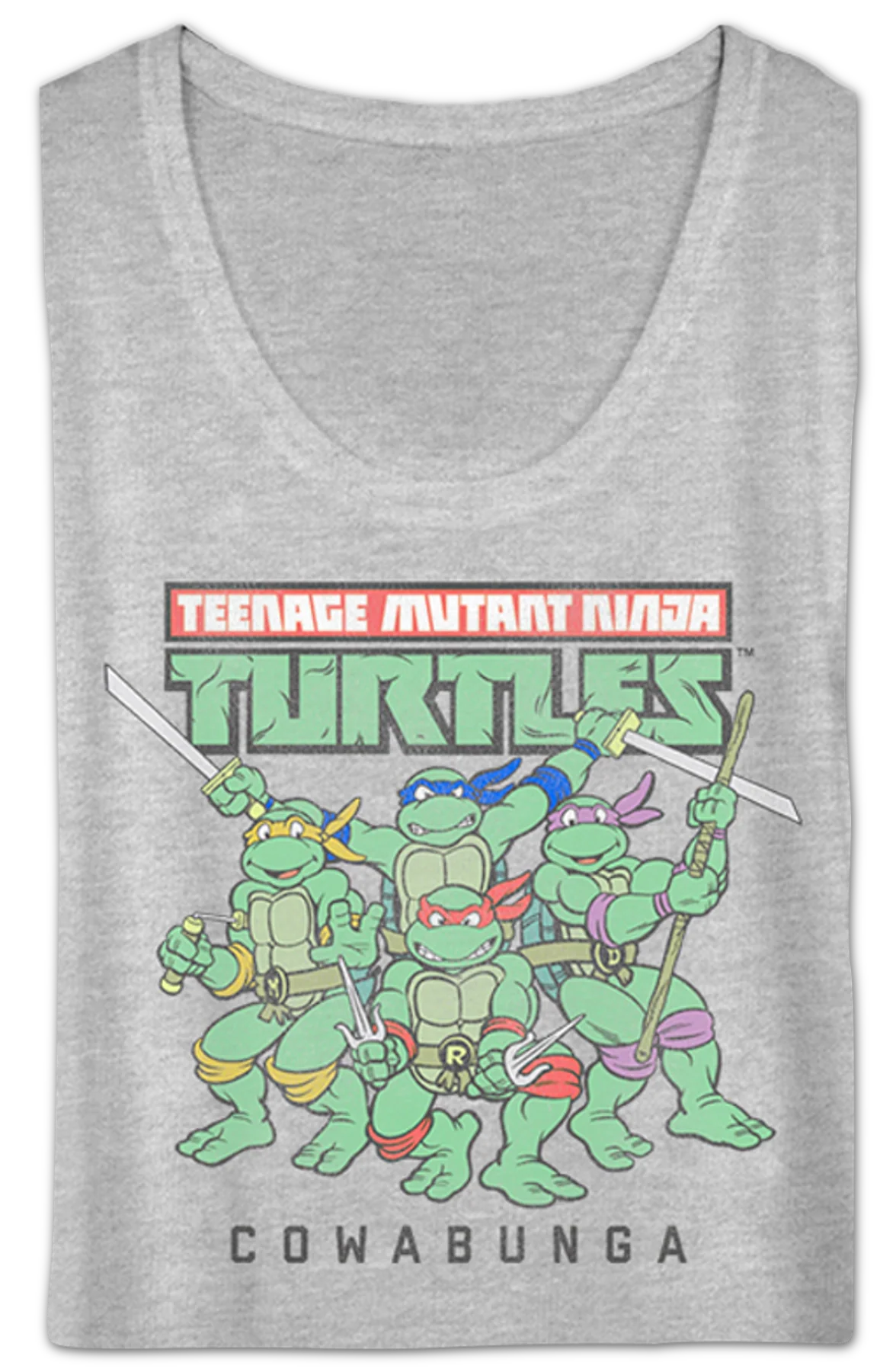 Ladies Teenage Mutant Ninja Turtles Scoopneck Shirt - Image 2