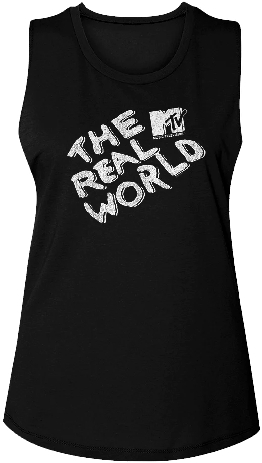 Ladies The Real World MTV Muscle Tank Top
