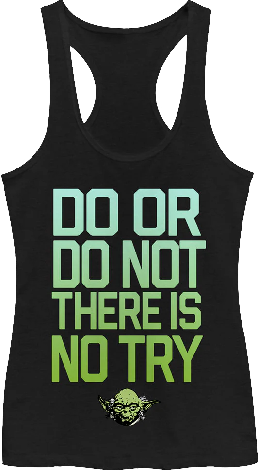 Ladies There Is No Try Star Wars Tank Top