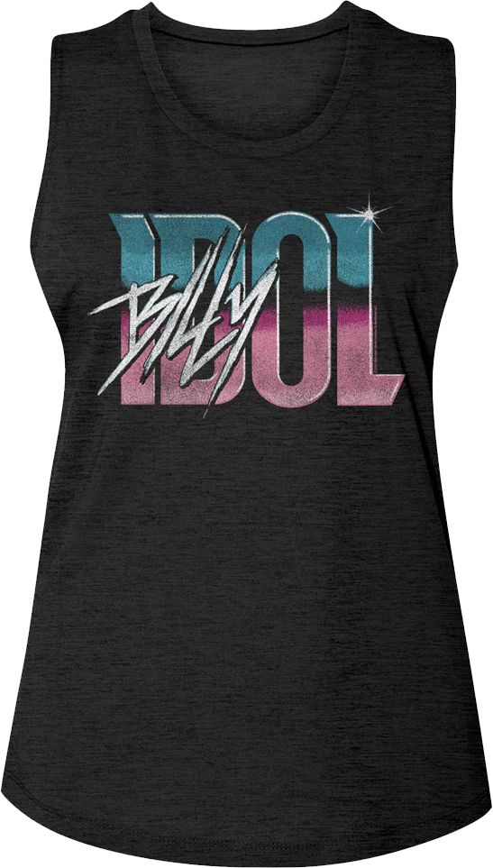 Ladies Vintage Logo Bill Idol Muscle Tank Top