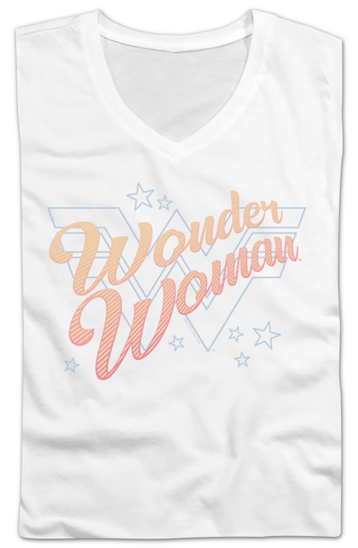Ladies Wonder Woman DC Comics V-Neck Shirt - Image 2
