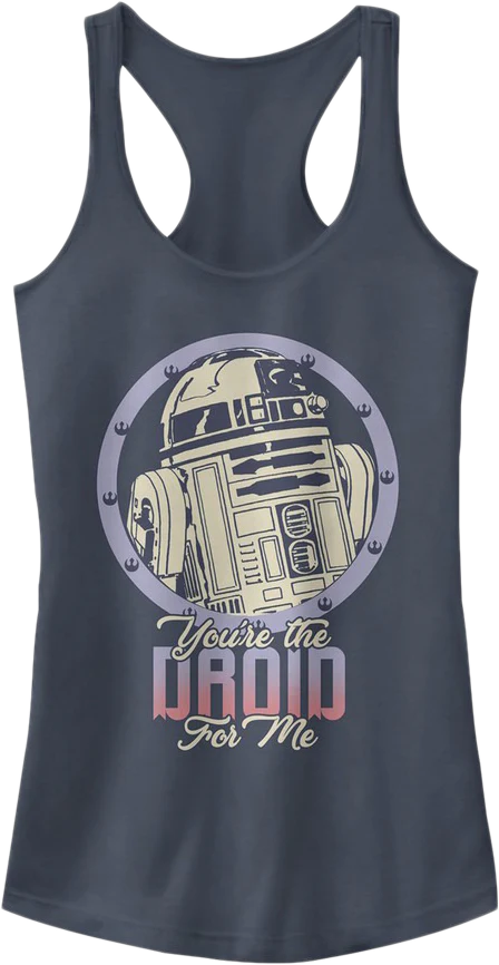 Ladies You're The Droid For Me Star Wars Racerback Tank Top