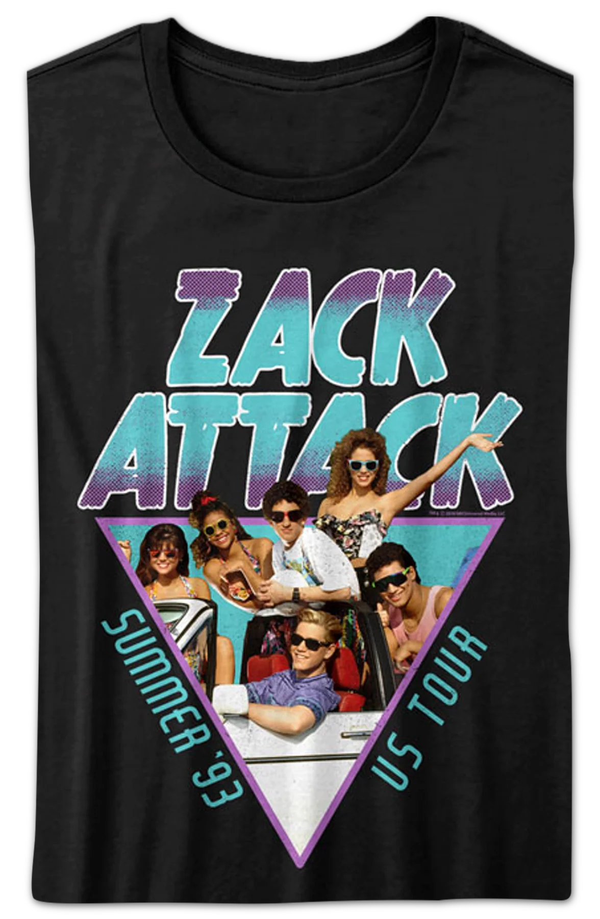 Ladies Zack Attack Summer Tour Saved By The Bell Shirt - Image 2