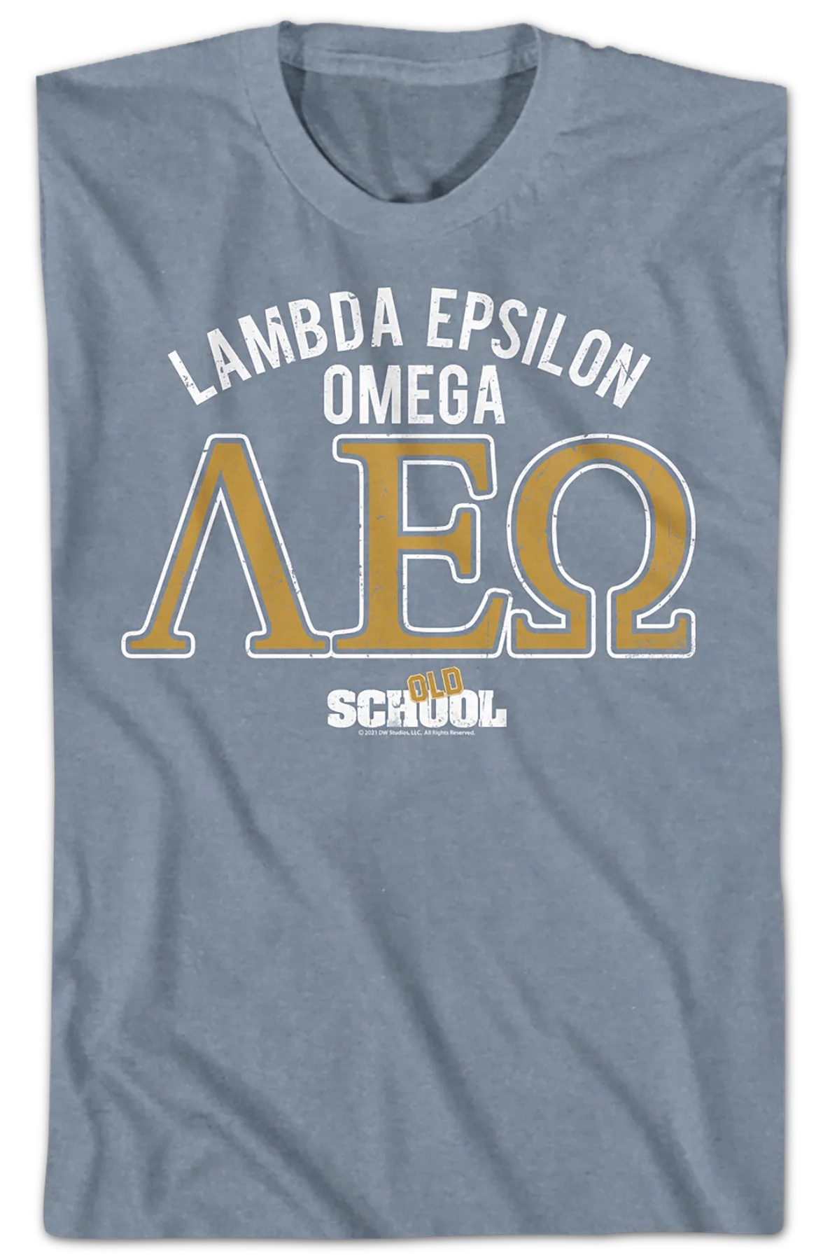 Lambda Epsilon Omega Logo Old School T-Shirt - Image 2