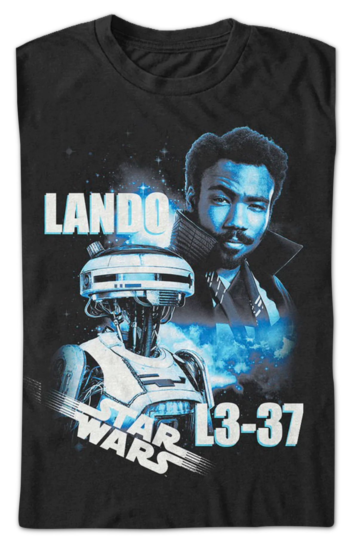 Lando and L3-37 Solo Star Wars T-Shirt - Image 2