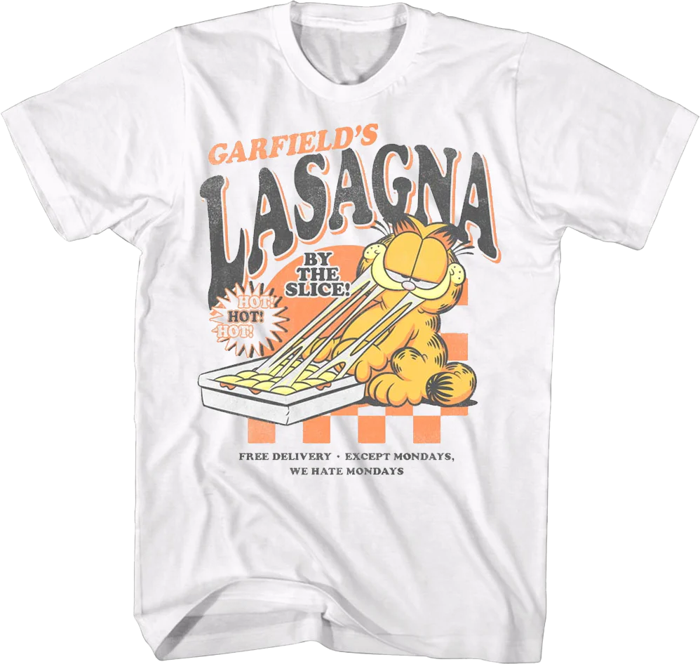 Lasagna By The Slice Garfield T-Shirt