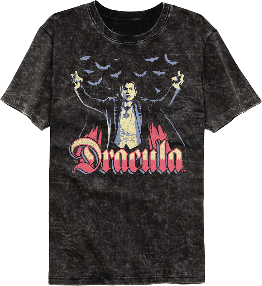 Legendary Vampire Dracula Mineral Wash T-Shirt