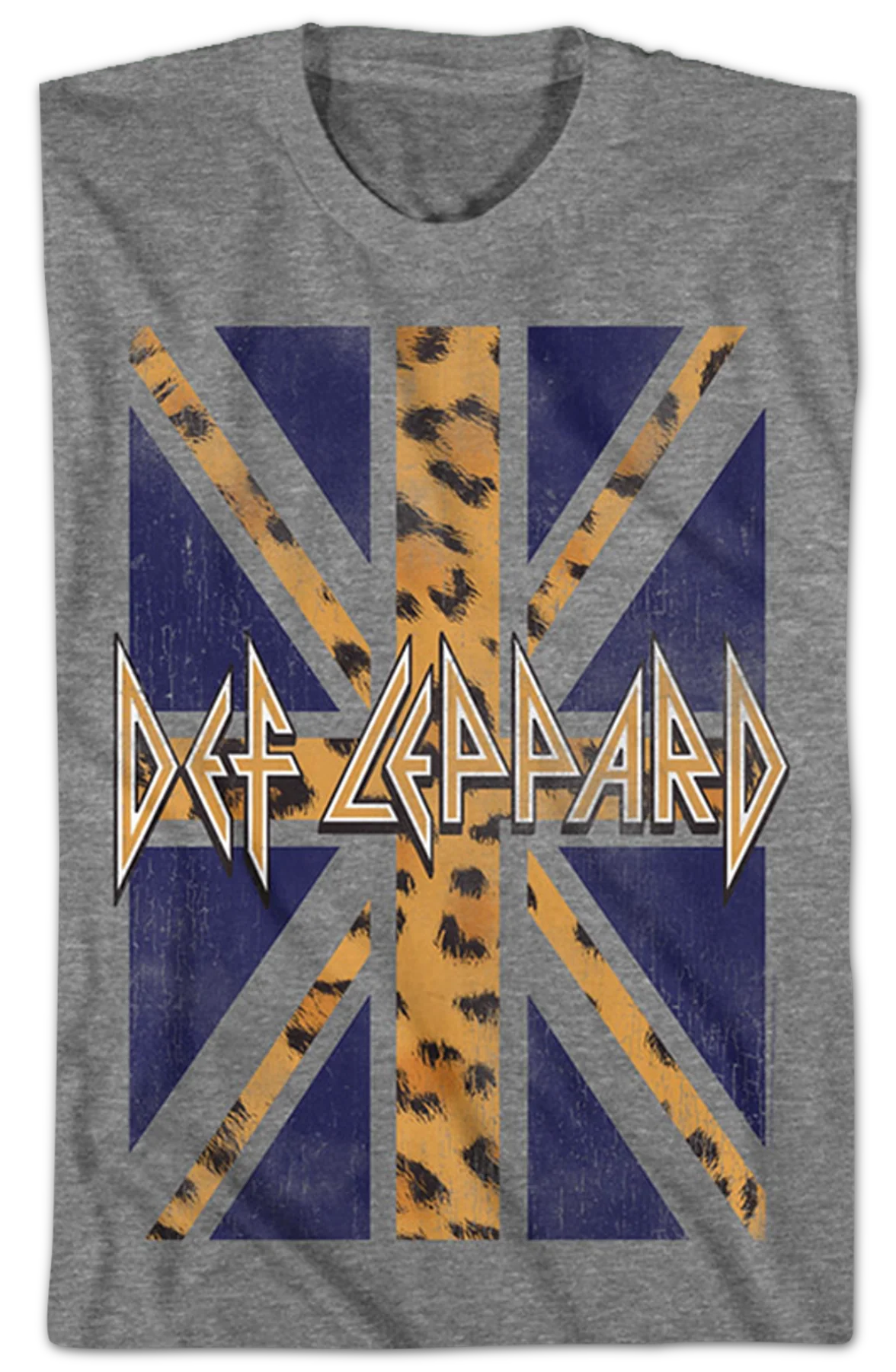 Leopard Print Flag Def Leppard T-Shirt - Image 2