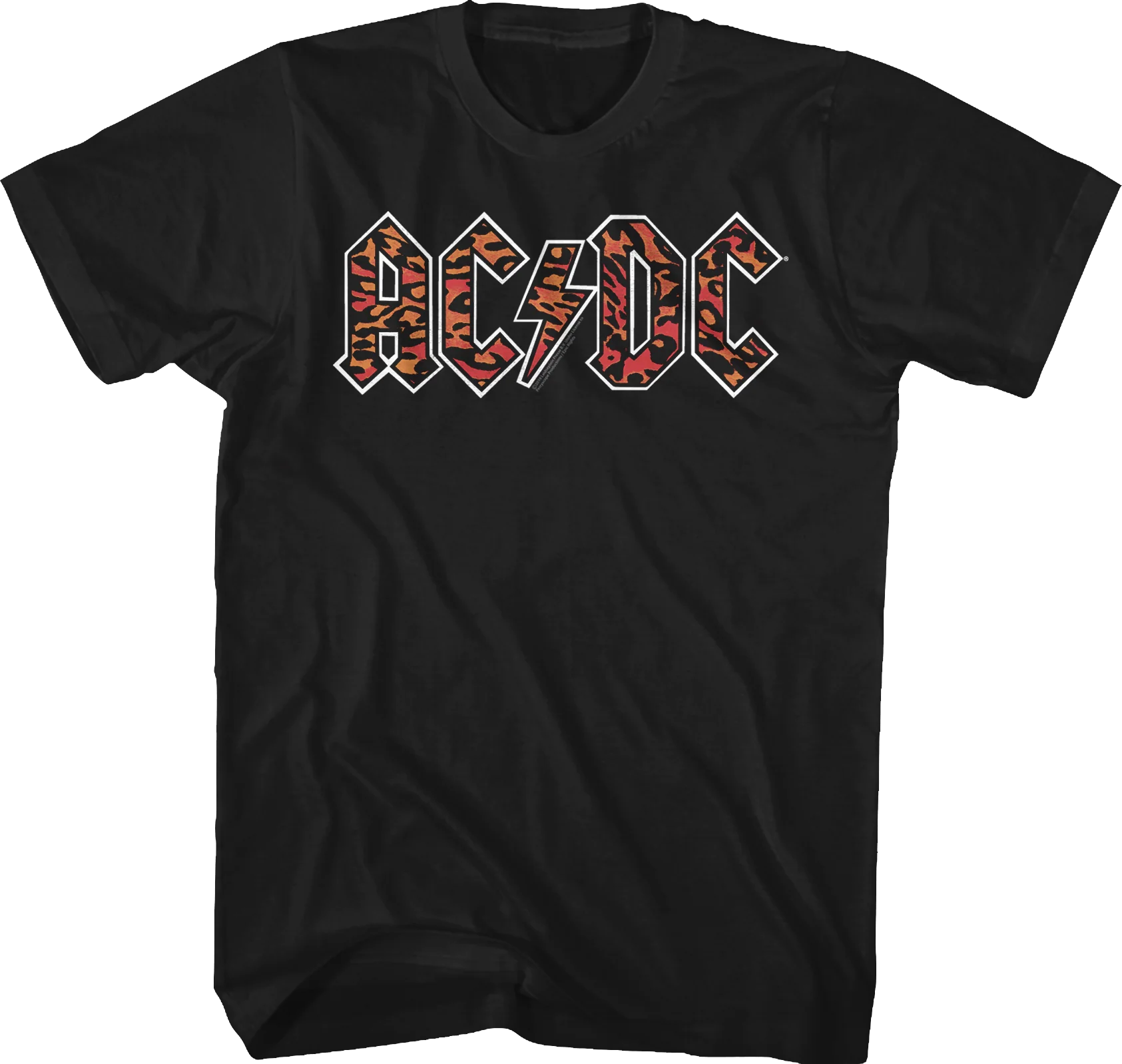 Leopard Print Logo ACDC T-Shirt