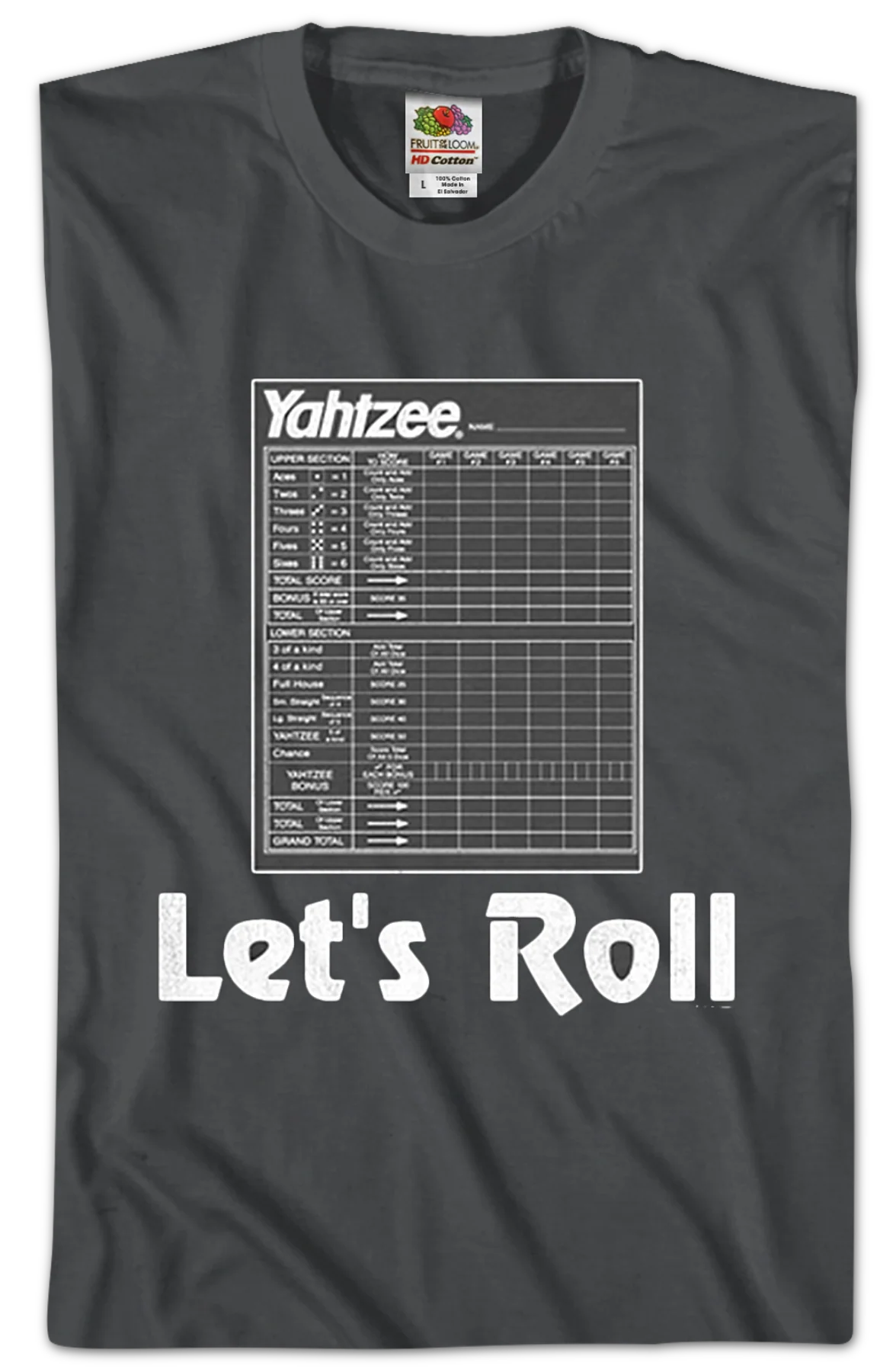Let's Roll Yahtzee T-Shirt - Image 2