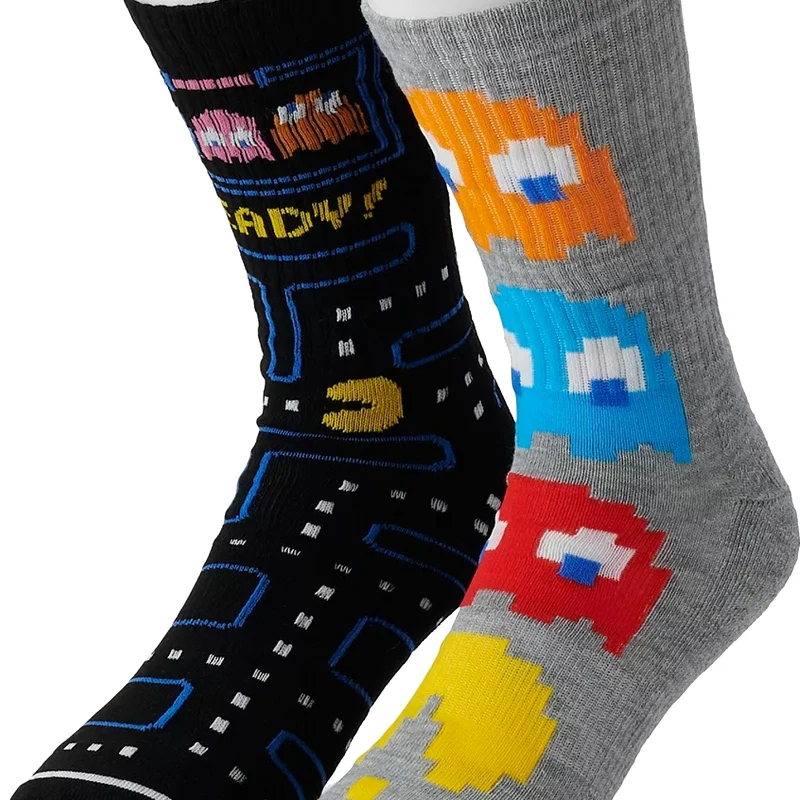 Level One and Characters 2-Pair Pac-Man Socks