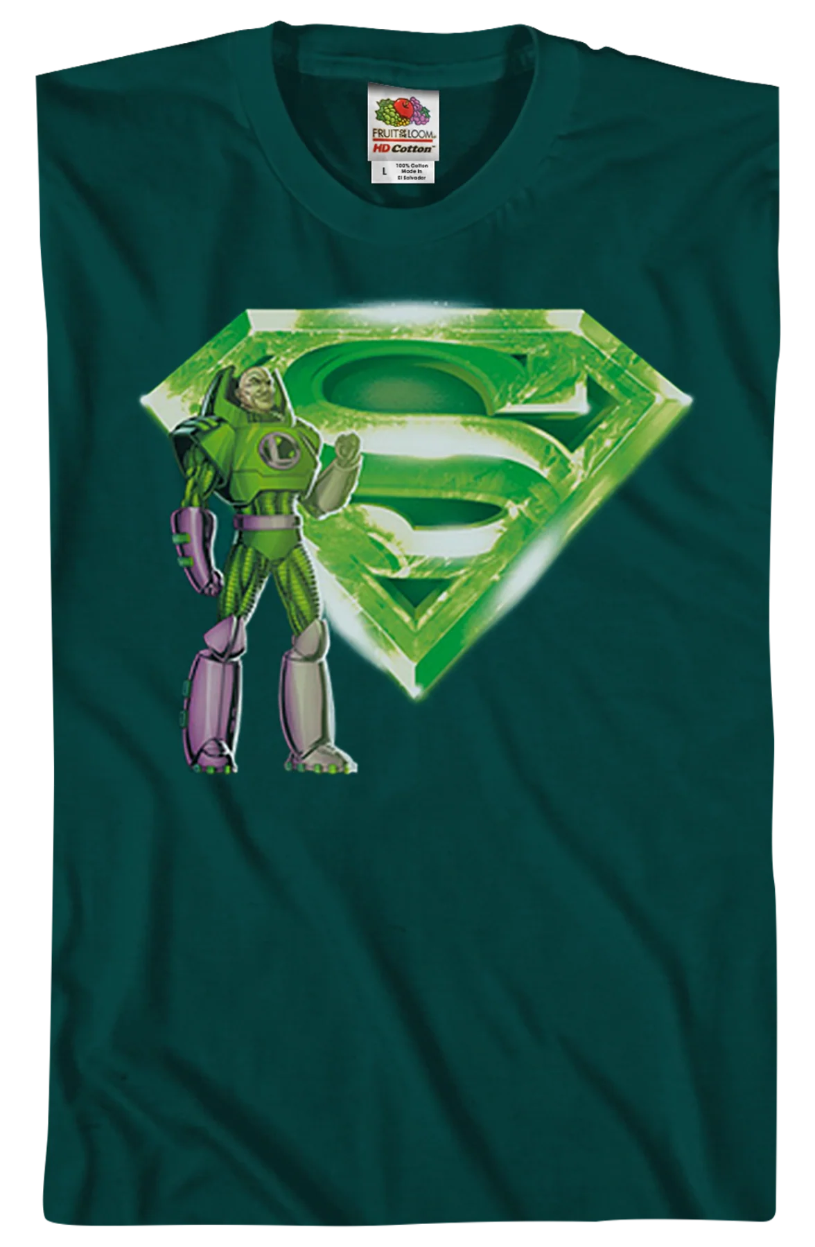 Lex Luthor Kryptonite Superman Logo DC Comics T-Shirt - Image 2