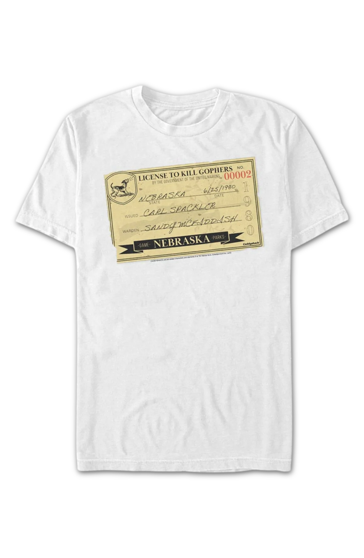 License To Kill Gophers Caddyshack T-Shirt - Image 2