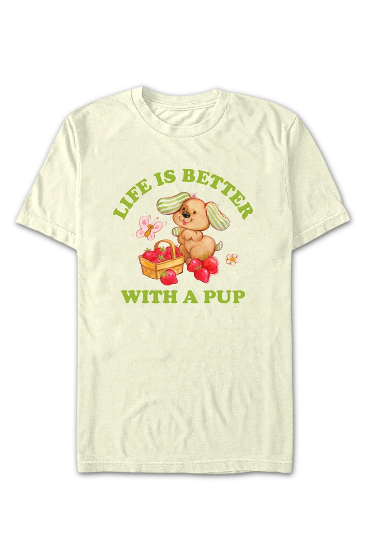 Life Is Better With A Pup Strawberry Shortcake T-Shirt - Image 2