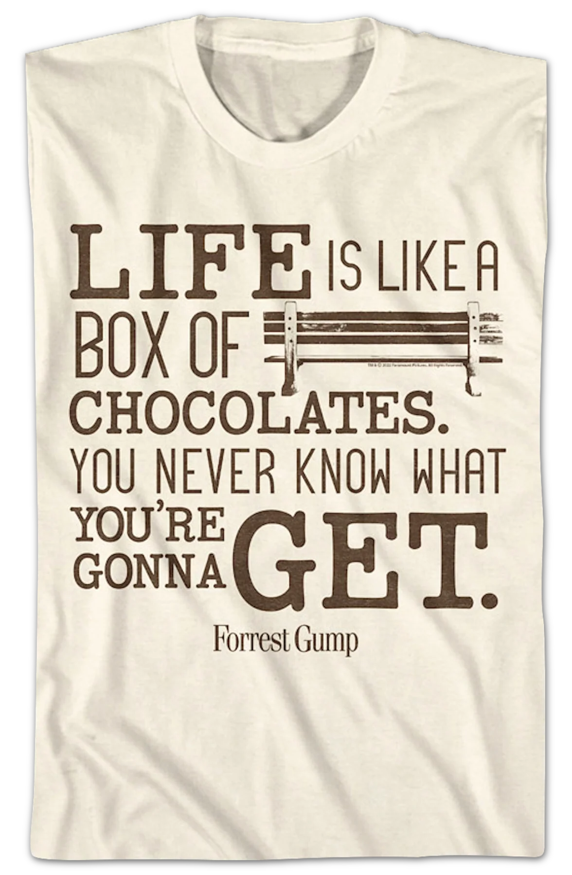 Life Is Like A Box Of Chocolates Forrest Gump T-Shirt - Image 2